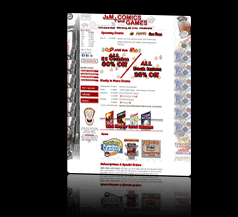 J&M Comics and Games Web Design